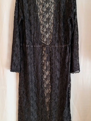 Boho Black Lace Kimono Yamamay like new, one size