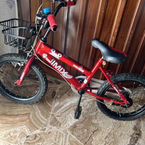 Jimix 16" children's bike used, red, needs repair