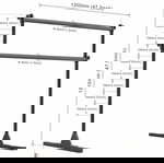 Бар за балет като нов, метален