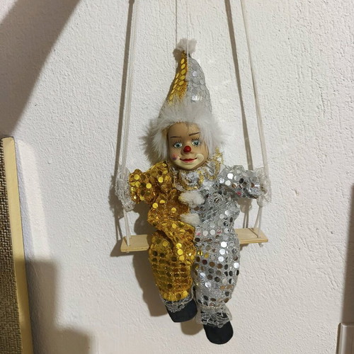 Vintage hanging harlequin used