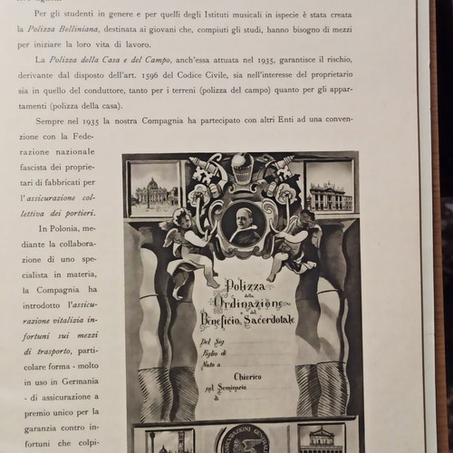 Assicurazioni Generali Trieste Venezia Insurance Catalog 1936 like new