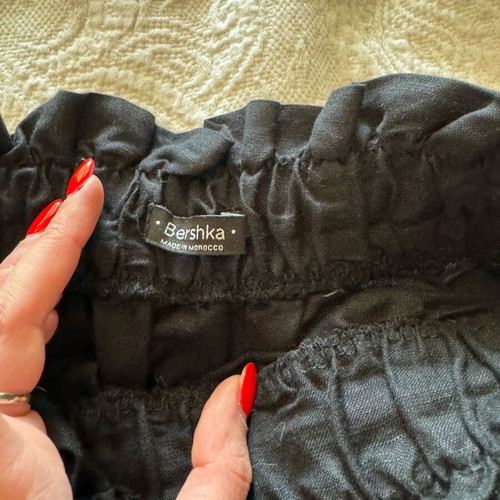 Mini skirt Bershka linen like new, small size