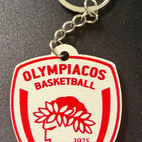 Olympiacos BC keychain like new with official basketball logo