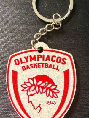 Olympiacos BC keychain like new with official basketball logo