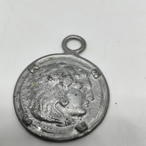 Pendant replica of ancient coin Alexander the Great 3.5cm like new