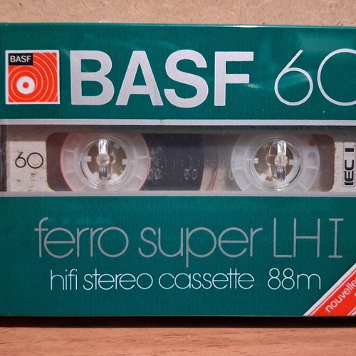 BASF Ferro Super LH I 60 Blank Cassette Tape sealed, new