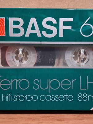 BASF Ferro Super LH I 60 Blank Cassette Tape sealed, new