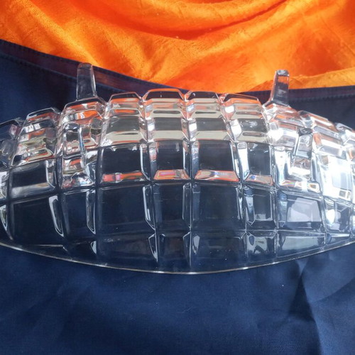 Small vintage crystal platter like new