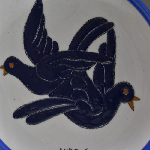 Andros Melita hanging plate used, 23.5 cm diameter