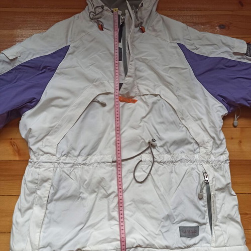 Napapijri Original Mens Winter Jacket used, size L, white and purple