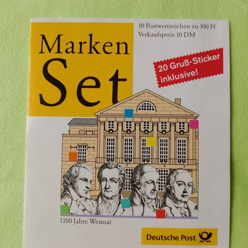 German 1999 postage stamps with Bonn first day cover