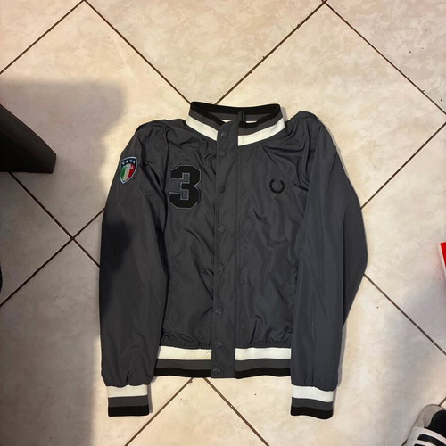 Fred Perry x Bradley Wiggins lightweight bomber jacket, dark grey