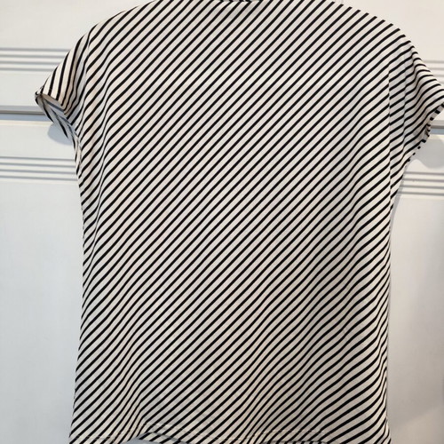 Striped elastic blouse H&M new, black and white, size L