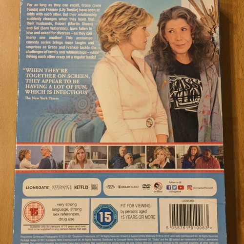 Grace & Frankie DVD like new, seasons 1 and 2 with subtitles