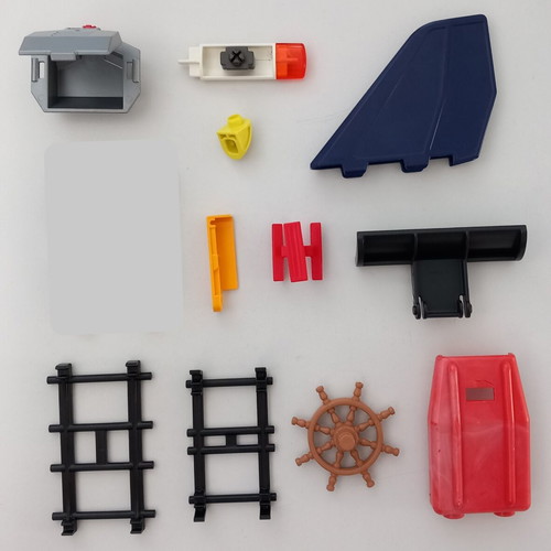 Playmobil parts used for cars, boats, planes, motorcycles