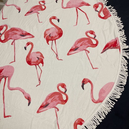 Flamingo beach towel new