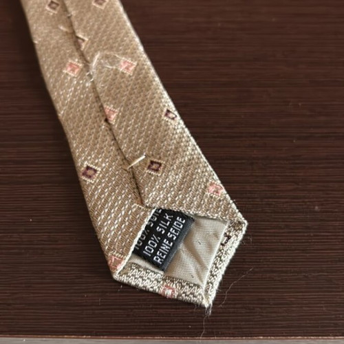 Sergio Romani silk tie like new, beige
