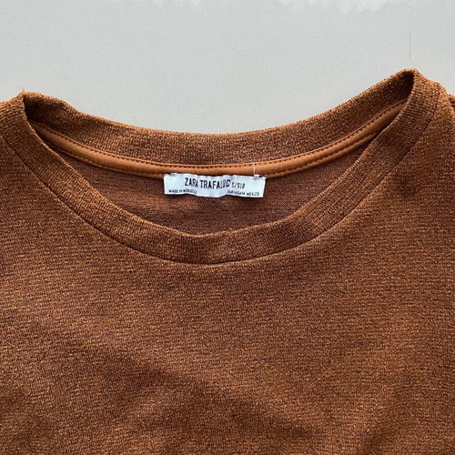 Asymmetric top Zara like new, brown, size M
