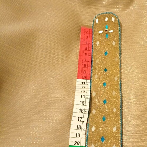 Handcarved wooden incense holder with colorful beads and mirrors like new