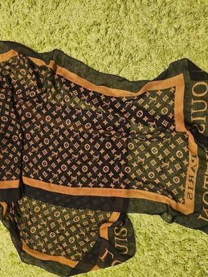 Φουλάρι Louis Vuitton σαν καινούργιο, μαύρο και πορτοκαλί