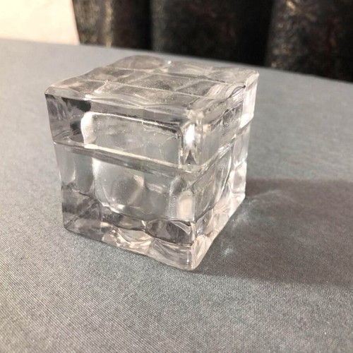 Glass jar with lid container for acrylic liquid