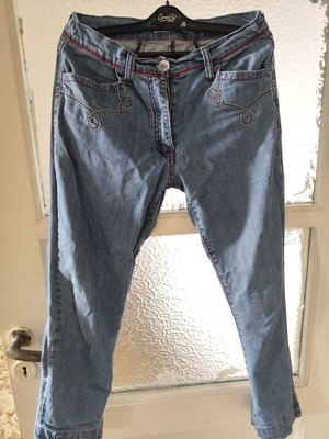 Jeans Y2K used, blue, size S/M, soft fabric