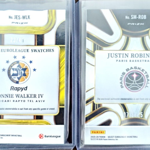 Euroleague Select 2025-2026 Panini 2 patches new