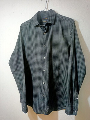 Massimo Dutti shirt like new, size S, cotton, tartan