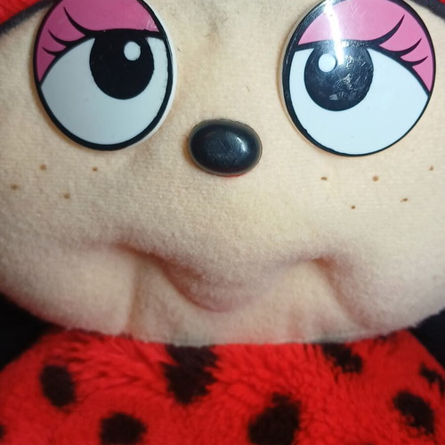 Giant Noel plush ladybug, 54cm, 1990s