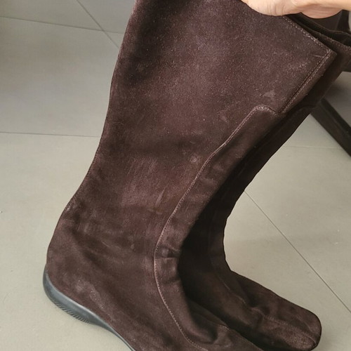Prada Vintage 1998 Linea Rossa boots suede leather, like new