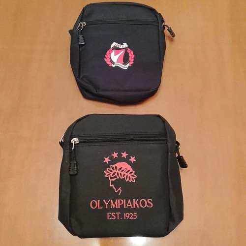 Olympiakos shoulder bags set, new, 2 pieces with team and Gate 7 logos