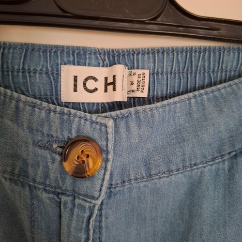 ICHI Wide Pants with Denim Effect, Like New, Size M 38