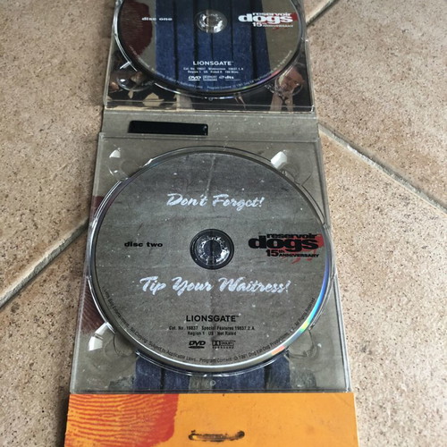 Reservoir Dogs DVD Region 1 like new, action genre