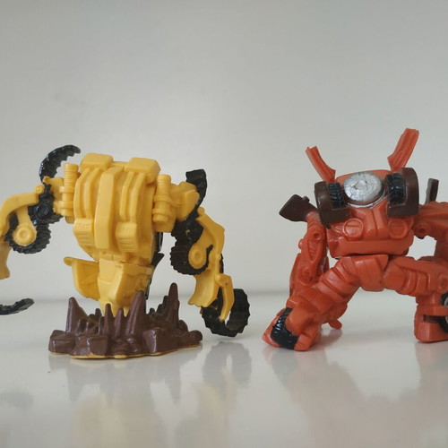 Transformers Minifigures used, Optimus Prime, Megatron, Grimlock, Mudflap & Rampage