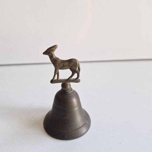Brass bell used with ram figure decoration