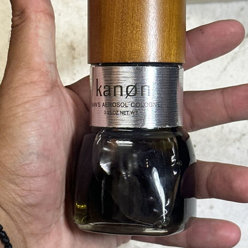 Kanøn Man’s Aerosol Cologne 3.25 oz collectible with original box