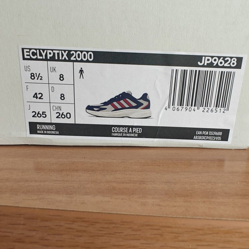 Adidas Eclyptix 2000 sneakers new, size 42, white multicolor