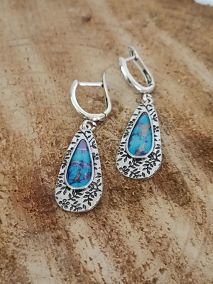 Boho Drop-Shaped Handmade Earrings new