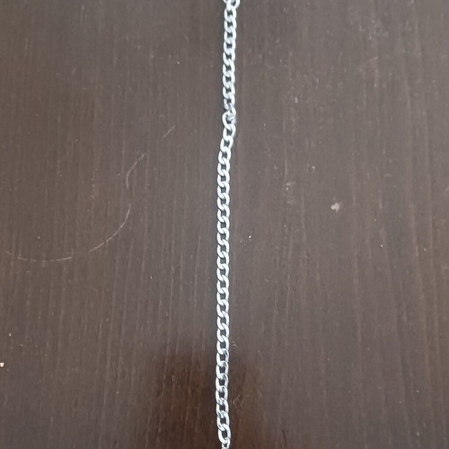 Men's chain bracelet 7mm stainless steel 304, silver