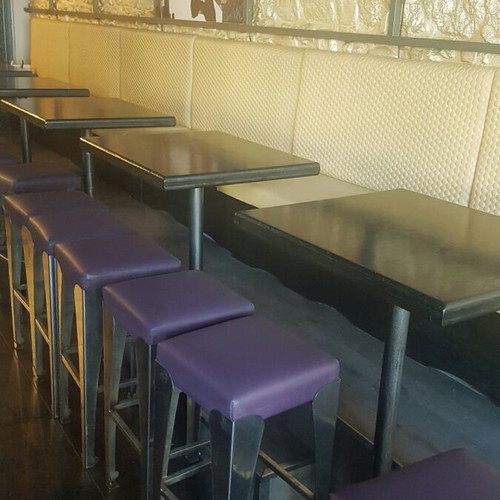 Bar stool used nickel Almeco