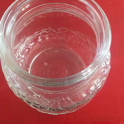 Glass jar used for storing sweets