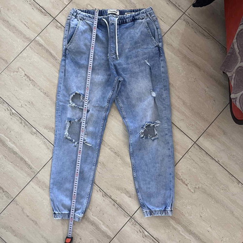 Pull & Bear Jogger Style Jeans like new, men's size M, blue