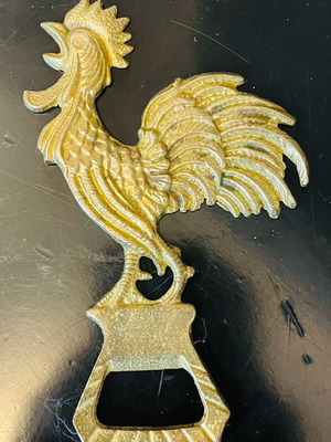 Vintage bottle opener made in Italy, bronze