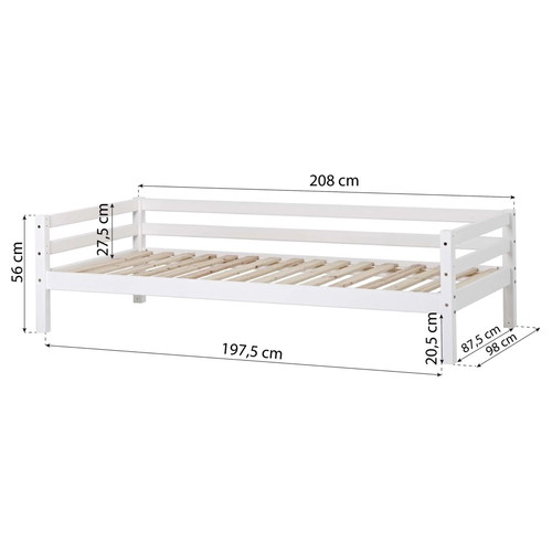 Hoppe Kids bed 90x200 with Candia mattress