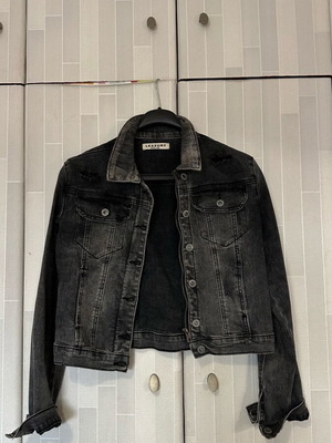 Denim jacket gray like new, size L