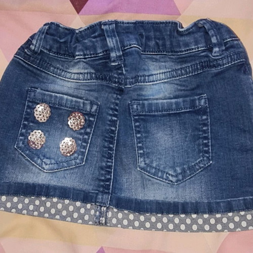 Baby denim skirt Fagottino size 6-9 months like new