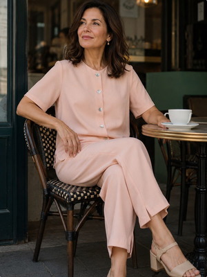Elegant salmon set L/XL like new