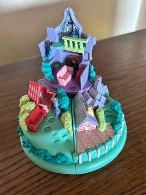 Polly Pocket 101 Νταλματίνοι vintage σετ παιχνιδιού μεταχειρισμένο χωρίς φιγούρες