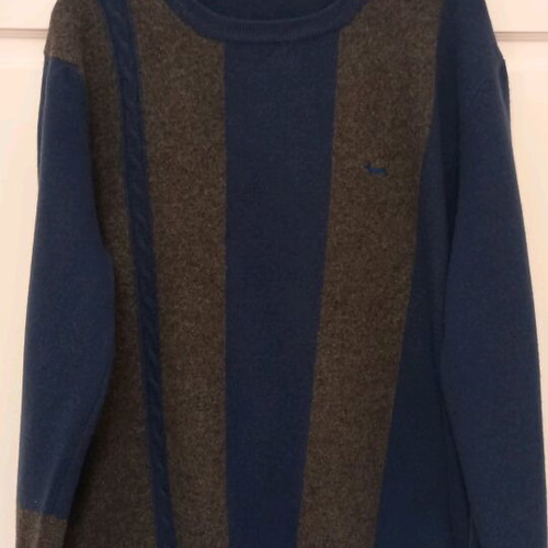 Harmont & Blaine wool sweater like new, gray and blue