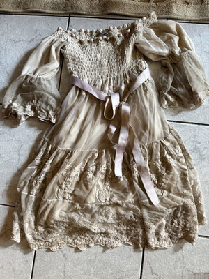 Be You Boho Dress like new, beige, size M